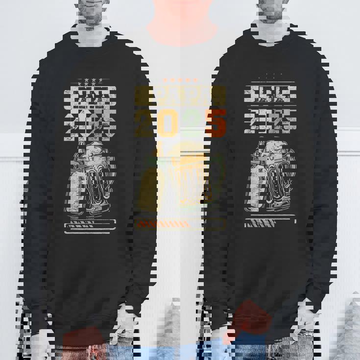 2025 年のお父さん 出産のお知らせ 父親になる予定の人 未来のお父さん スウェットシャツ 高齢者への贈り物