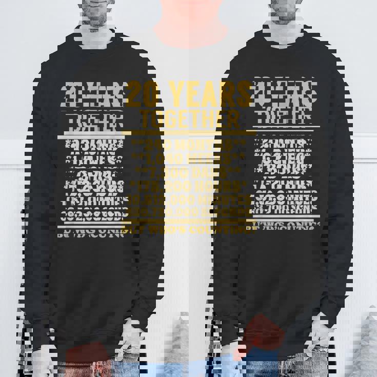 20周年記念tシャツ 20周年 結婚祝い カップル スウェットシャツ 高齢者への贈り物