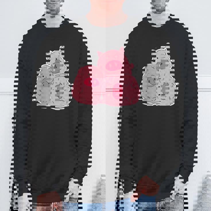 3匹の小さな豚 スウェットシャツ 高齢者への贈り物