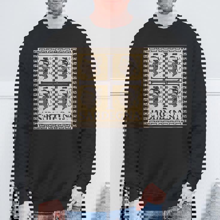 4 森 サルデーニャ 旗 サルデーニャ ギフト ローマ風 スウェットシャツ 高齢者への贈り物