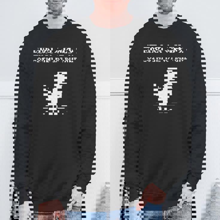 404 エラーコスチューム Not Found シャツ 面白い ハロウィン インターネット スウェットシャツ 高齢者への贈り物