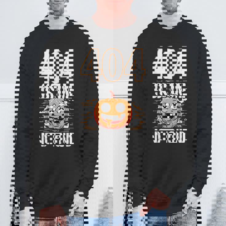 404 コスチューム未発見 ピクセルアート ハロウィンデザイン スウェットシャツ 高齢者への贈り物