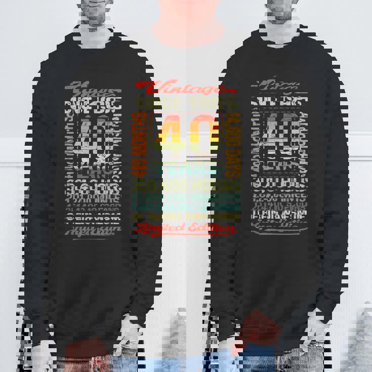 40歳 480ヶ月 すごい生まれ 1985年 40歳の誕生日 スウェットシャツ 高齢者への贈り物