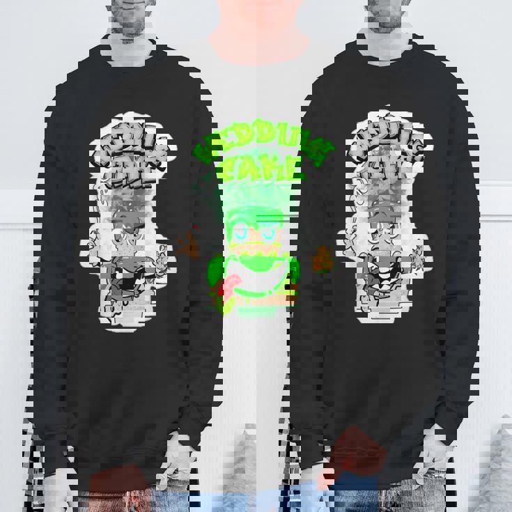 420 カンナビスカルチャーストーナー ウェディングケーキ 雑草ひずみ スウェットシャツ 高齢者への贈り物