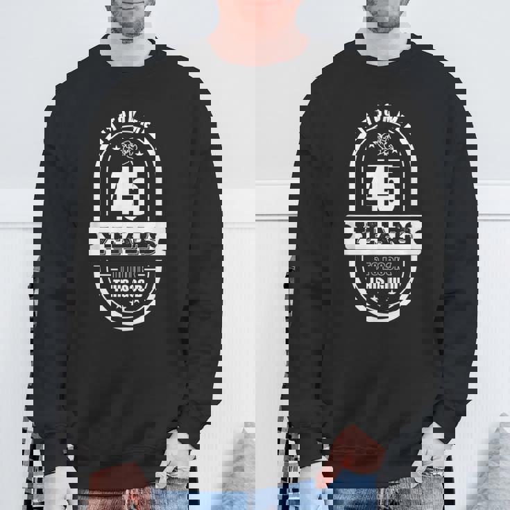 45歳の誕生日プレゼント 男性年齢45歳 レトロパパ 1975年 スウェットシャツ 高齢者への贈り物