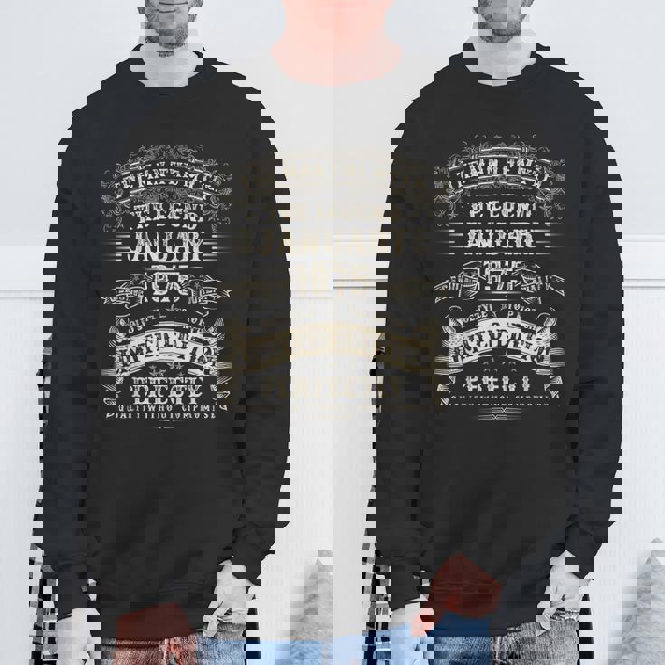 50歳 誕生日プレゼント 男性用 1975年1月 50歳の誕生日 スウェットシャツ 高齢者への贈り物