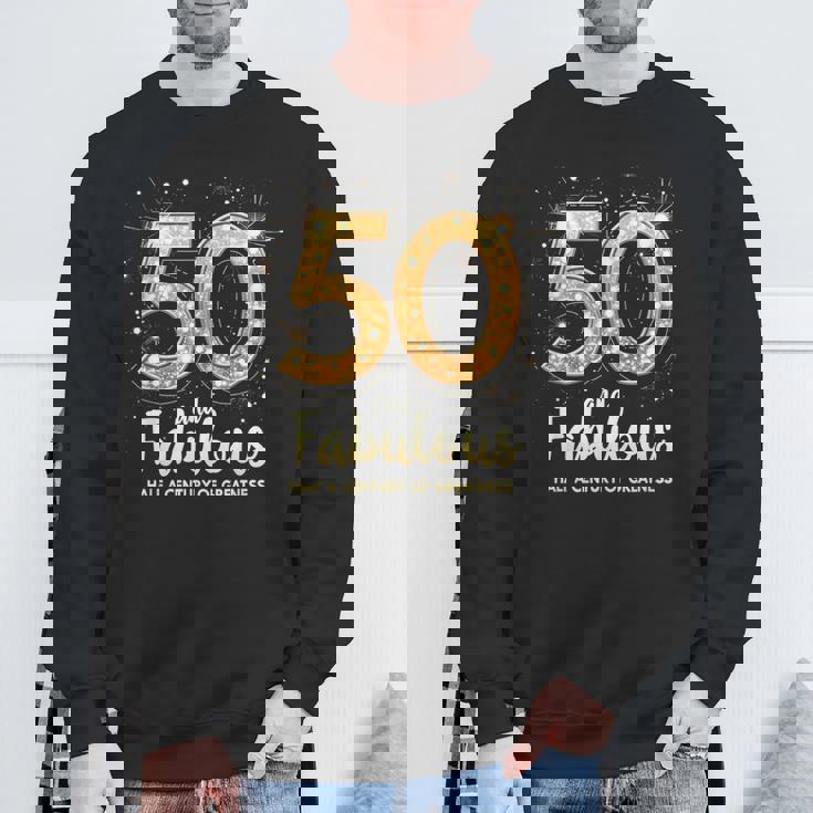 50歳の誕生日 50歳と素晴らしさの半世紀 スウェットシャツ 高齢者への贈り物