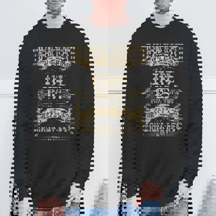 50歳の誕生日プレゼント 男性神話 1975年6月 スウェットシャツ 高齢者への贈り物