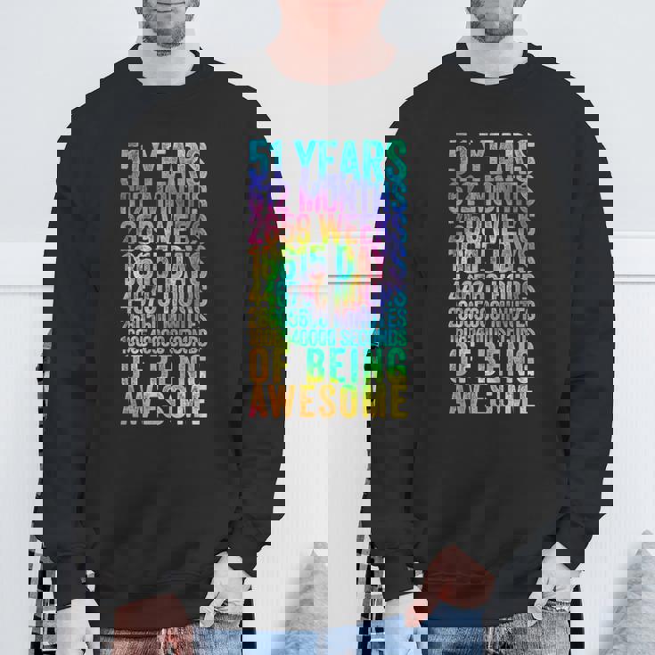 51歳の誕生日の面白いシャツ オールドメーター 面白い51歳ギフト スウェットシャツ 高齢者への贈り物