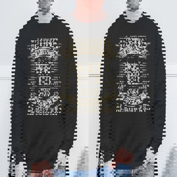 55歳の男性への55歳の誕生日プレゼント 1970年5月 スウェットシャツ 高齢者への贈り物