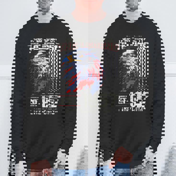 67 歳の誕生日 メンズ オリジナル ヴィンテージ 1957 スウェットシャツ 高齢者への贈り物