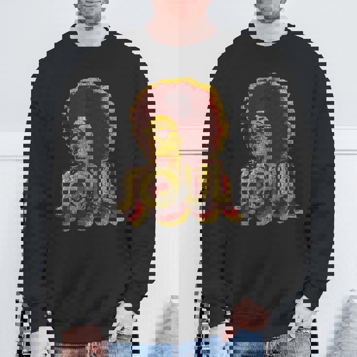 70年代 ファンク アフロソウル レトロ ヴィンテージ 70年代 レトロ ソウル スウェットシャツ 高齢者への贈り物