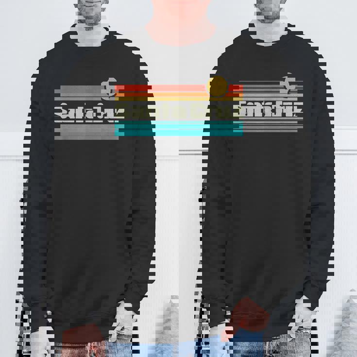 70年代80年代カリフォルニアcaレトロサンセットシティサンタクルーズ スウェットシャツ 高齢者への贈り物