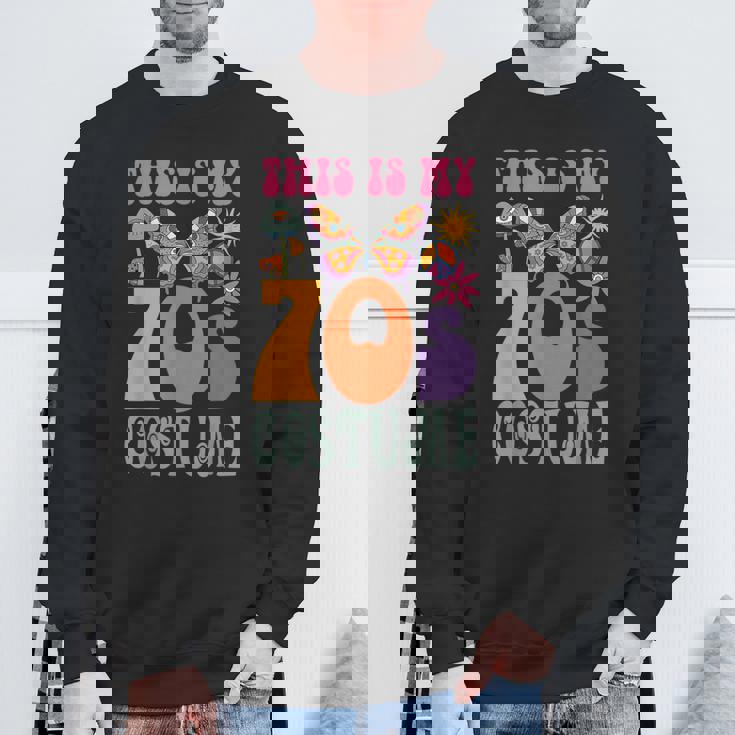 70年代ディスコ衣装 男女兼用 Peace Love ヒッピーコスチューム スウェットシャツ 高齢者への贈り物