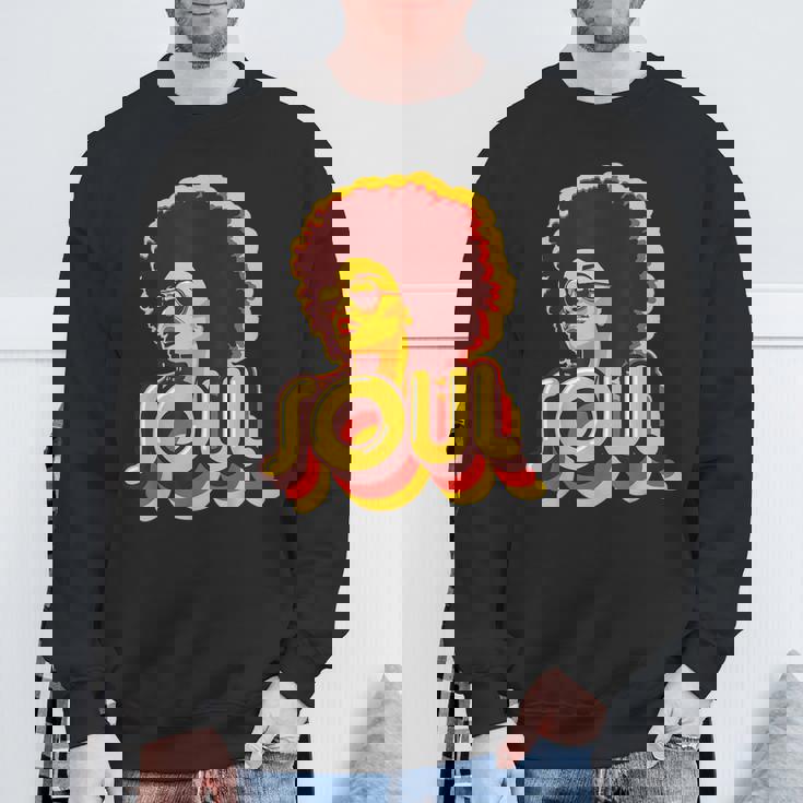 70年代ファンクアフロソウルレトロヴィンテージ70年代レトロソウル スウェットシャツ 高齢者への贈り物