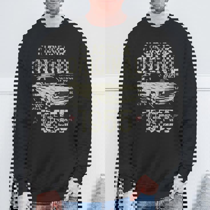 70歳の誕生日 1955年クラシックカー スウェットシャツ 高齢者への贈り物