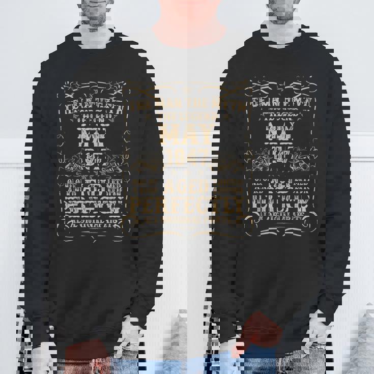 78歳の誕生日プレゼント 男性用 1947年5月 78歳の誕生日 スウェットシャツ 高齢者への贈り物