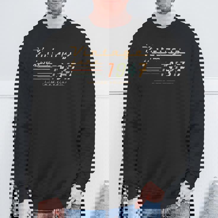 78歳の誕生日プレゼント 男性用 1947年6月 78歳 誕生日 スウェットシャツ 高齢者への贈り物