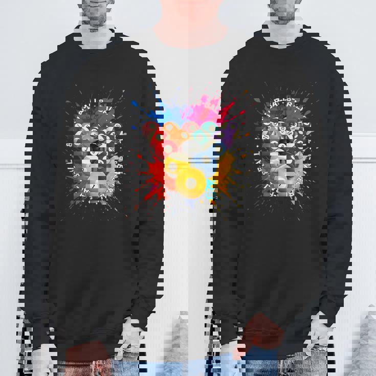 8-Ball Pool Team クールなグラフィックデザインリーグとトーナメント スウェットシャツ 高齢者への贈り物