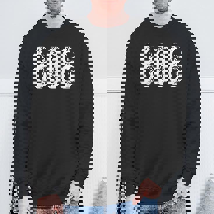 808 エリアコード ハワイ 携帯 エリア コード 808 スウェットシャツ 高齢者への贈り物