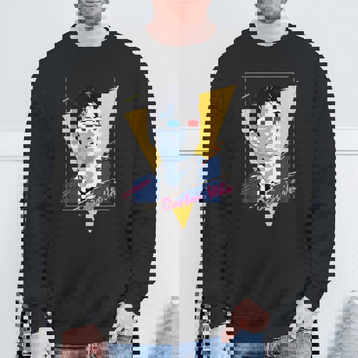 80年代テナントレトロタイムトラベラーsfファン。 スウェットシャツ 高齢者への贈り物