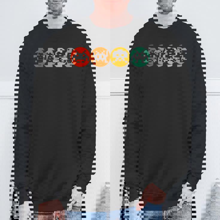 80年代ビデオゲーム ヴィンテージレトロアーケード スウェットシャツ 高齢者への贈り物