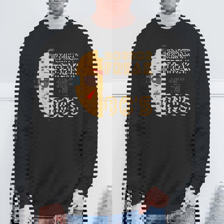 80年代以降のホラーフリーク、80年代スラッシャー映画 スウェットシャツ 高齢者への贈り物