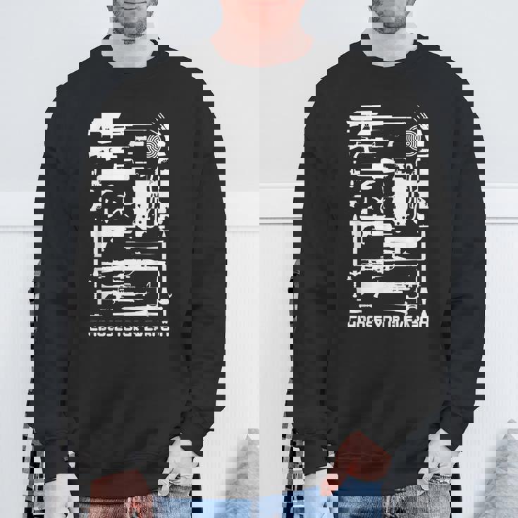 80年代映画 武器 サイエンスフィクションとホラーを選択 スウェットシャツ 高齢者への贈り物