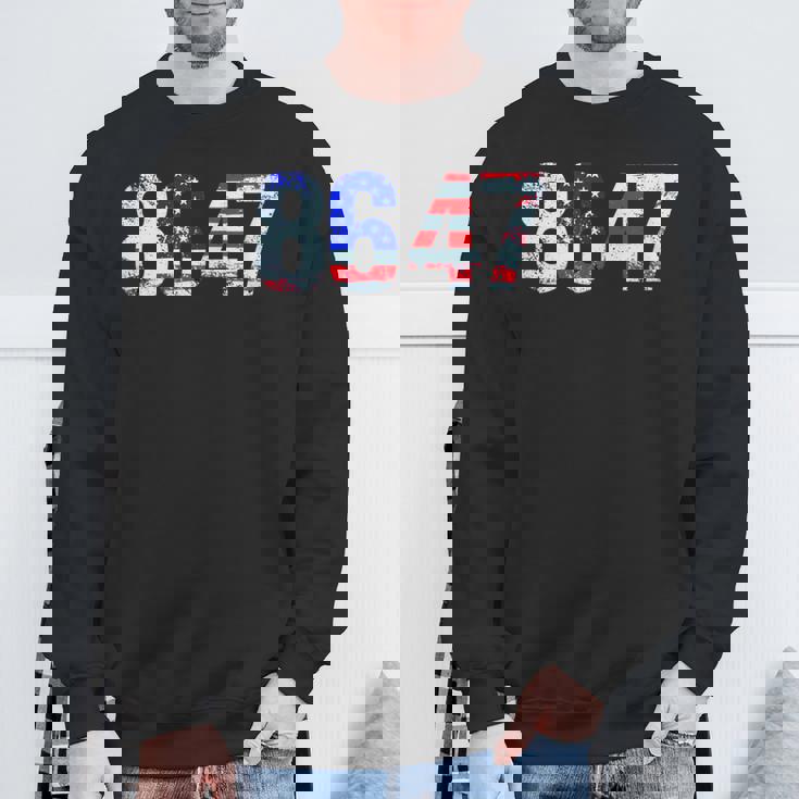 86 47 反トランプ大統領人権 8647 スウェットシャツ 高齢者への贈り物