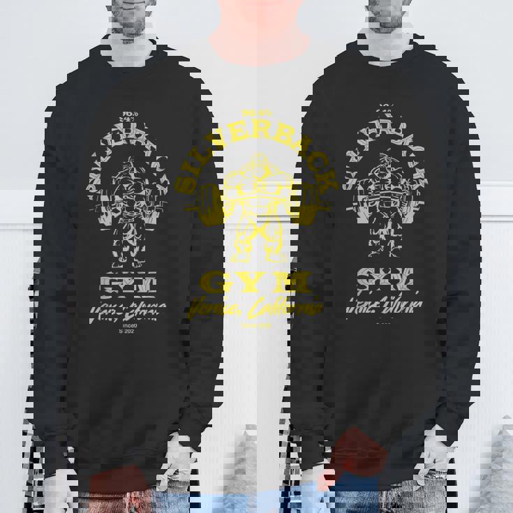 964シルバーバックゴリラ、ジムアパレル、ボディビルディング、ジム。 スウェットシャツ 高齢者への贈り物