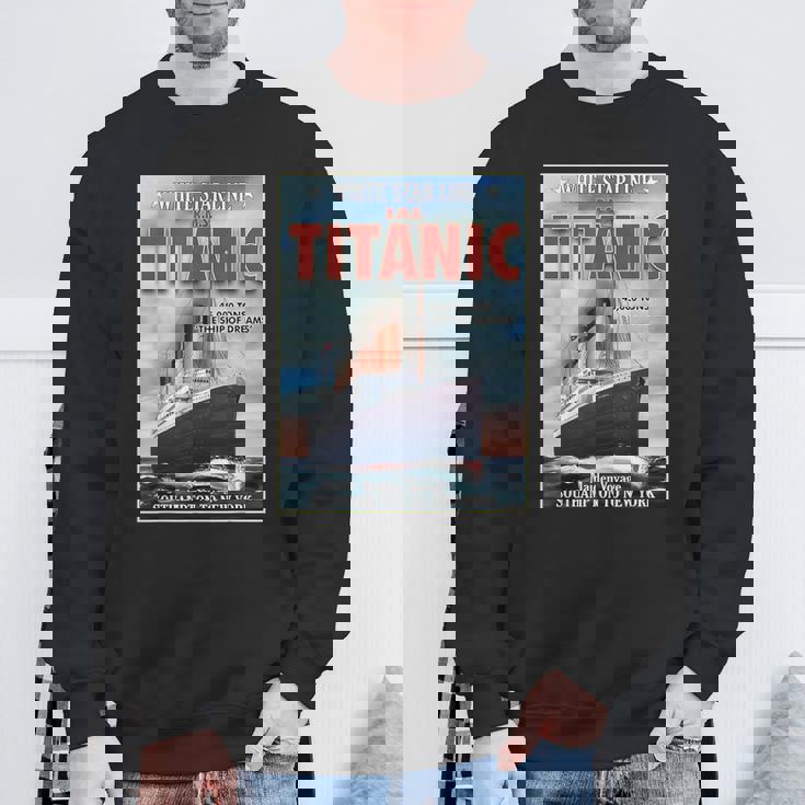 A 1912 ヴィンテージ タイタニック 航海船 クルーズ船 スウェットシャツ 高齢者への贈り物