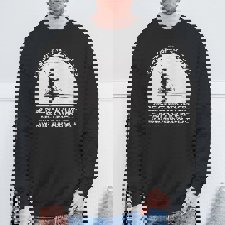 A River Runs Through It フライフィッシング 長袖tシャツ スウェットシャツ 高齢者への贈り物