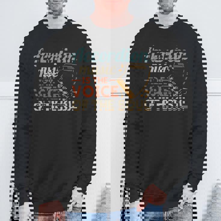 Accordion Music Is Theoice Of Theoul アコーディオン スウェットシャツ 高齢者への贈り物