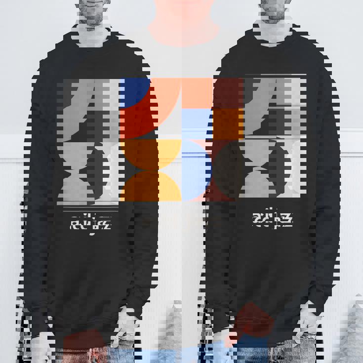 Acid Jazz ヴィンテージジャズミュージックバンド ミニマルtシャツ スウェットシャツ 高齢者への贈り物