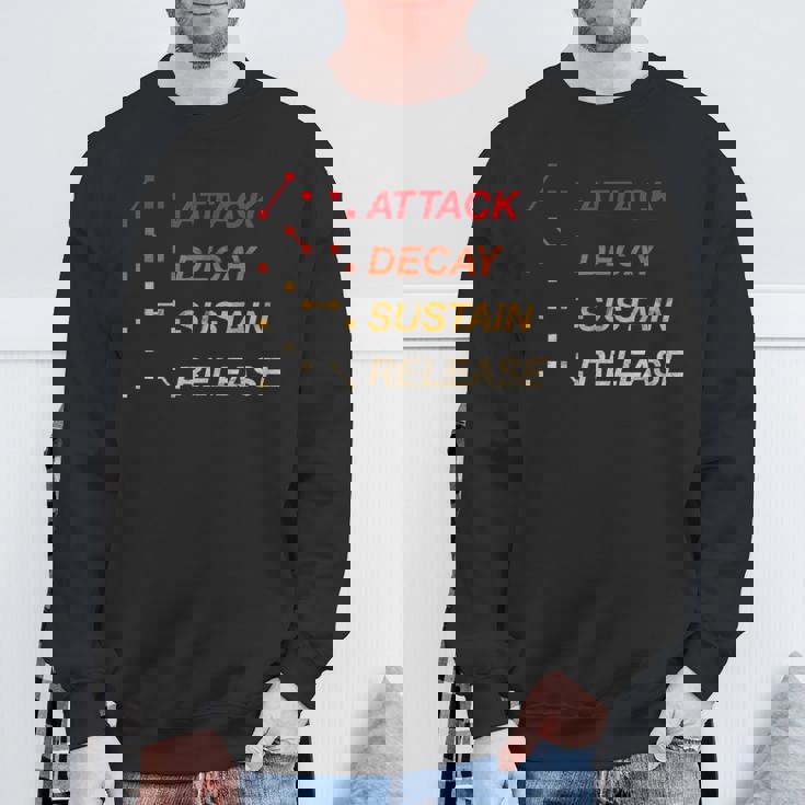 Adsr Producerynth ヴィンテージアナログギアスタジオエンベロープ酸 スウェットシャツ 高齢者への贈り物