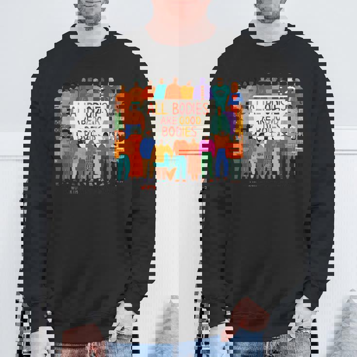 All Bodies Are Good Bodies – Body Positive – Italyデザイン スウェットシャツ 高齢者への贈り物