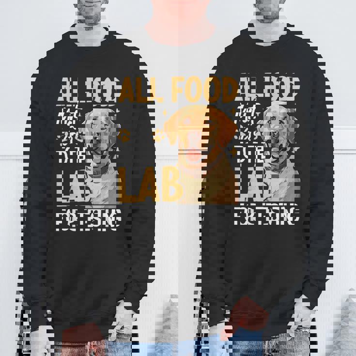 All Food Must Go To The Lab For Testing スウェットシャツ 高齢者への贈り物