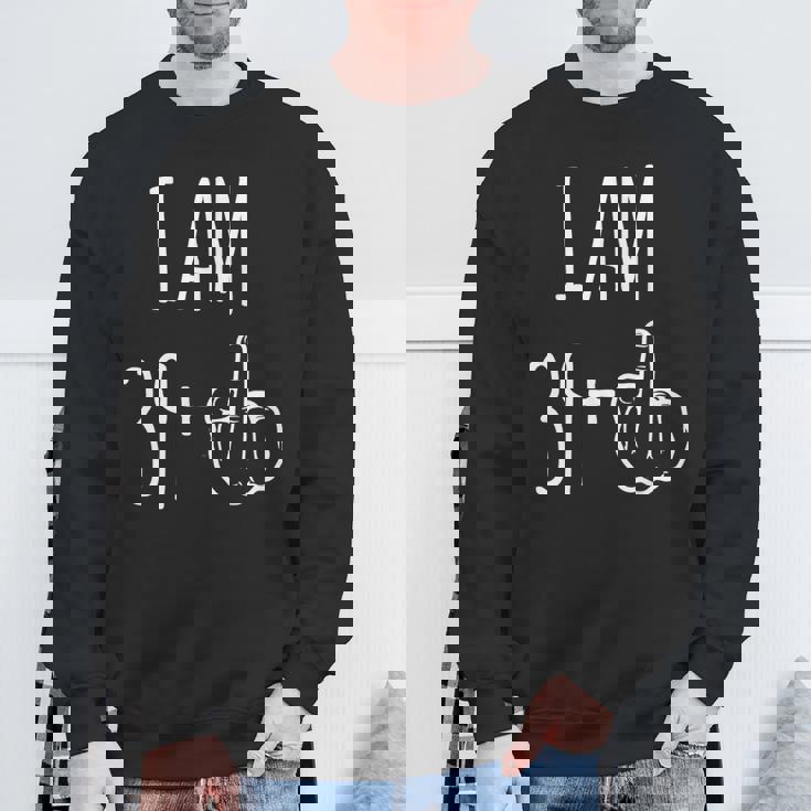 I Am 39 Plus 1 中指 40歳の誕生日 スウェットシャツ 高齢者への贈り物