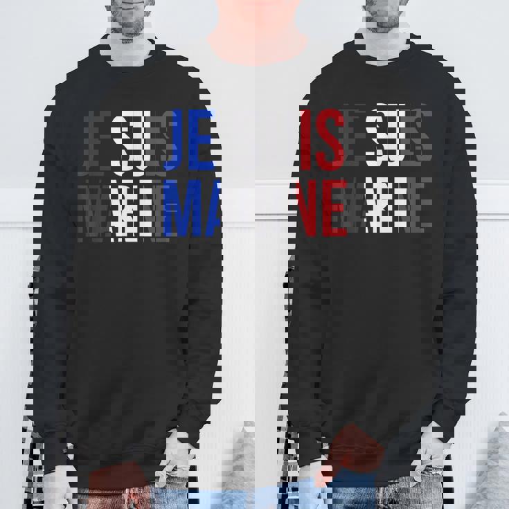 I Am Marine スウェットシャツ 高齢者への贈り物