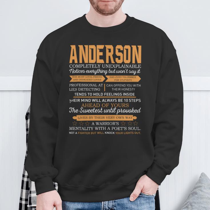 Anderson Completely Unexplainable Notices Everything But Won’T Say It Name Sweatshirt Gifts for Old Men