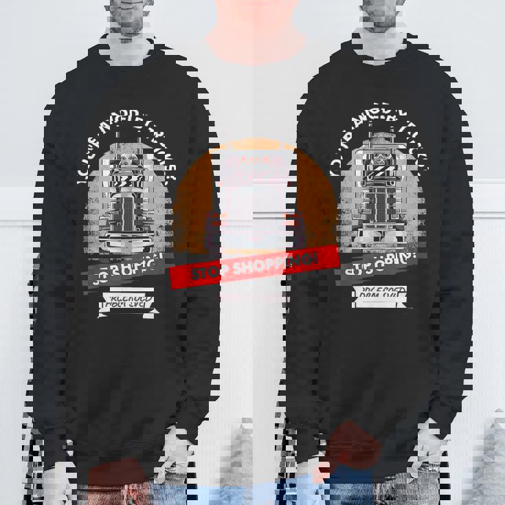 Annoyed By Trucks トラック ドライバー トラッカー スウェットシャツ 高齢者への贈り物