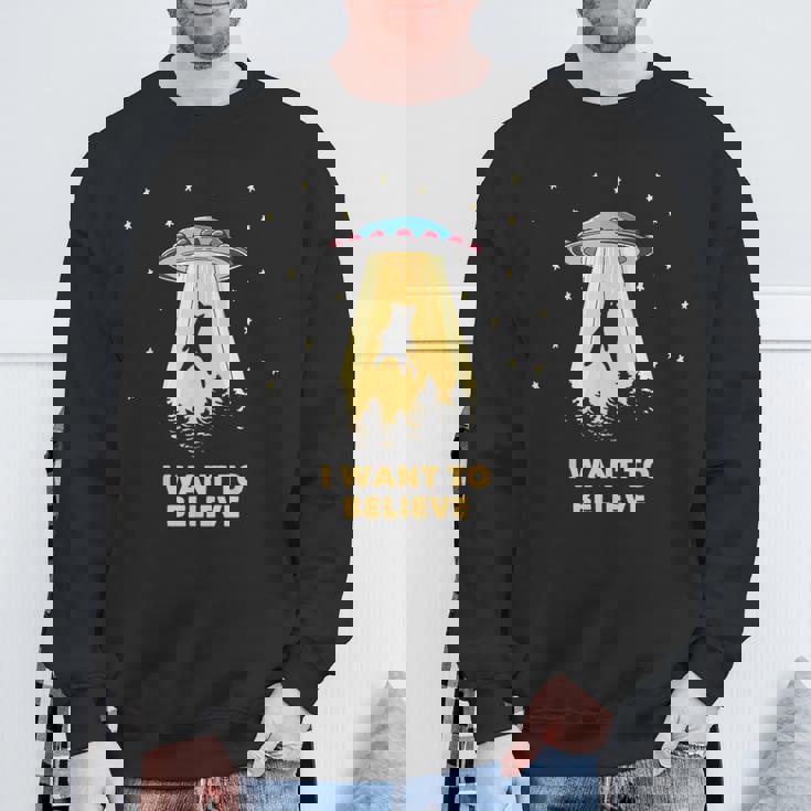 Area 51 Ufoハンターtシャツ エイリアン誘拐 I Want To Believe スウェットシャツ 高齢者への贈り物