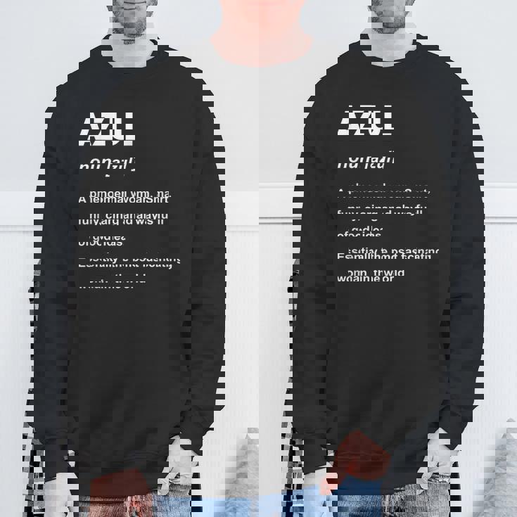 Azul 名前 スウェットシャツ 高齢者への贈り物