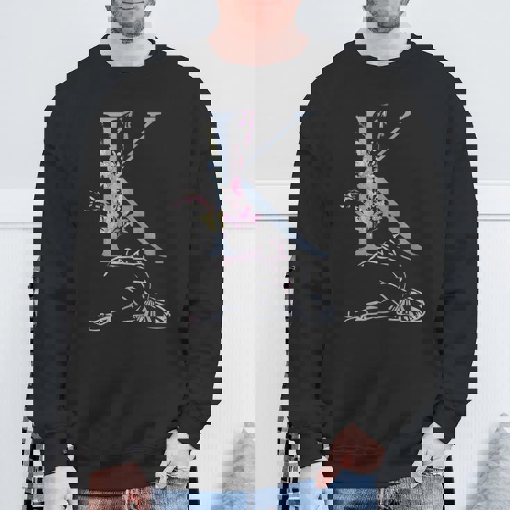 Balla バレエ ダンス イニシャル 名前 K Dance モノグラム バレエ スウェットシャツ 高齢者への贈り物