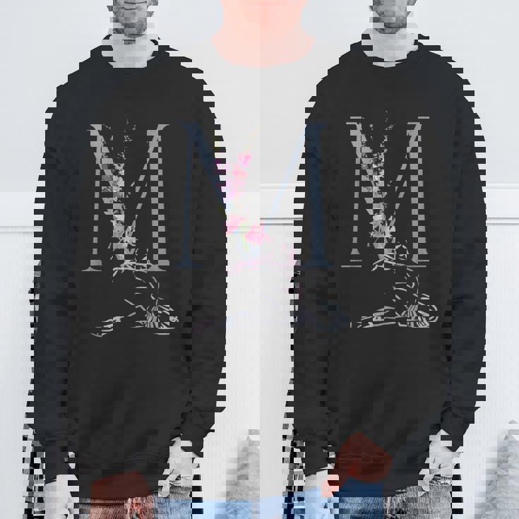 Balla バレリーナ イニシャル 名 M ダンス モノグラム バレエ スウェットシャツ 高齢者への贈り物