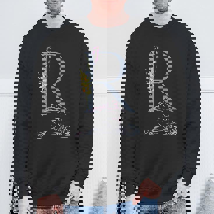 Balla バレリーナ イニシャル 名 R ダンス モノグラム バレエ スウェットシャツ 高齢者への贈り物