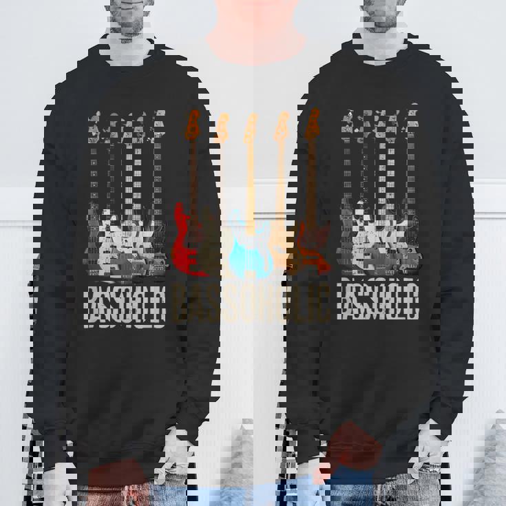 Bassoholic ベースギタープレーヤーのベーシストのコレクターのためのギフトbass スウェットシャツ 高齢者への贈り物