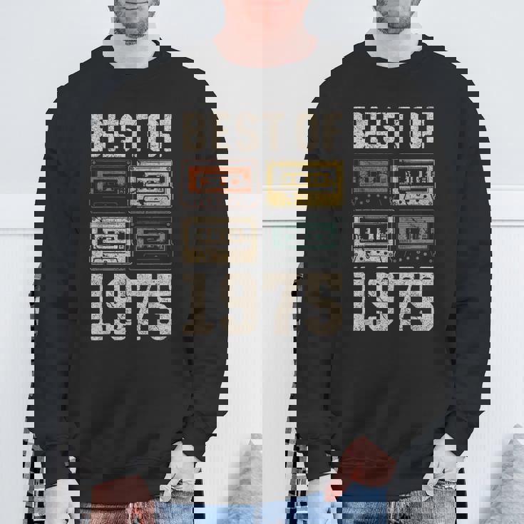 Best Of 1975 カセットテープ・レトロ 50歳の誕生日 スウェットシャツ 高齢者への贈り物