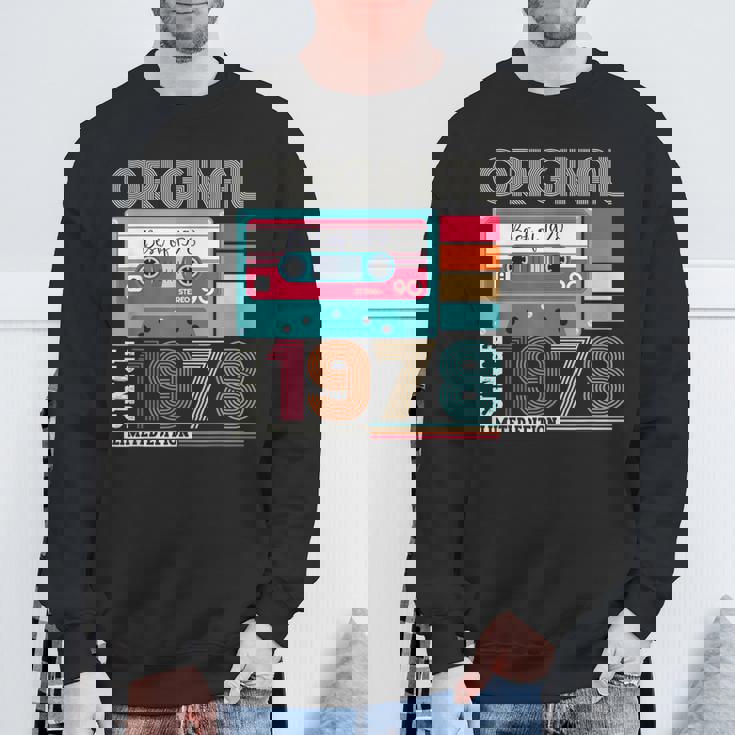 Best Ofintage 1978 45歳の誕生日ギフト メンズ カセット スウェットシャツ 高齢者への贈り物