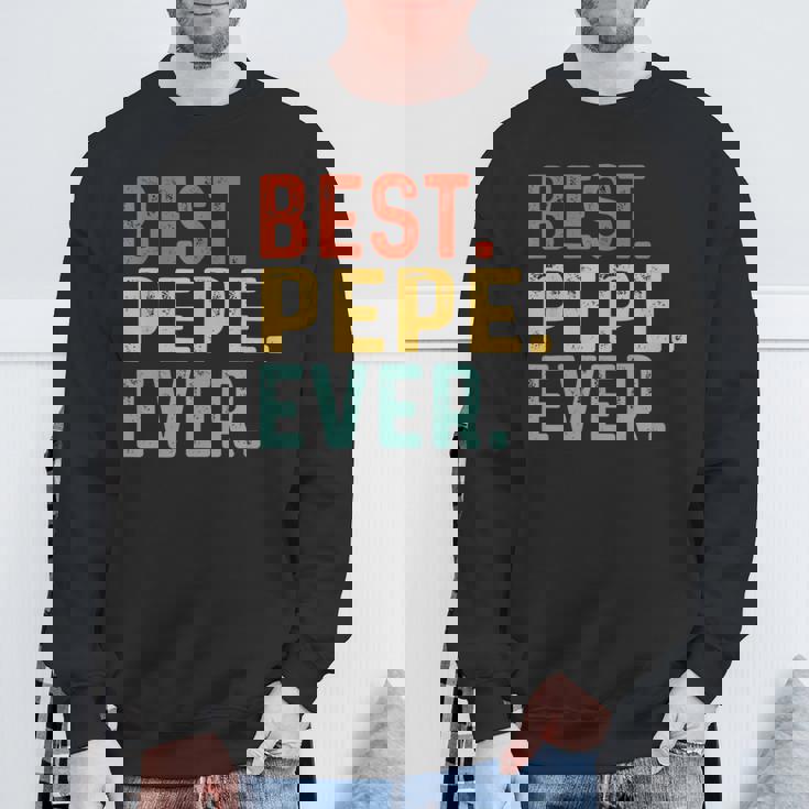 Best Pepe Ever レトロヴィンテージ ペペペへのユニークなギフト スウェットシャツ 高齢者への贈り物
